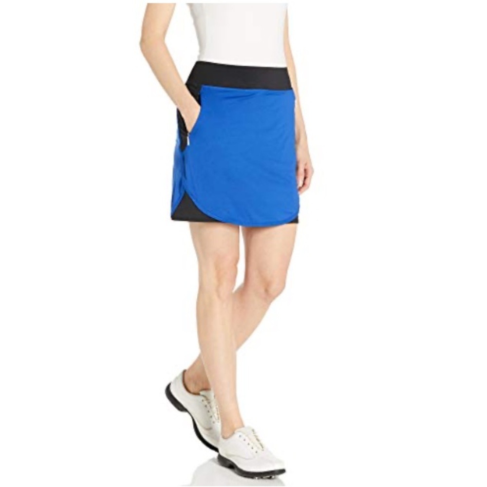 NWT Cutter & Buck Women's CB Drytec Neva Skort In Royal Blue & Black Size M
